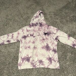 Purple Tie-Dye Hoodie